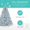 Artificial Christmas Tree Hinged Pine with 250 Lights, 1,000 Tips & Foldable Base Pre-Lit Outdoor Holiday Decor